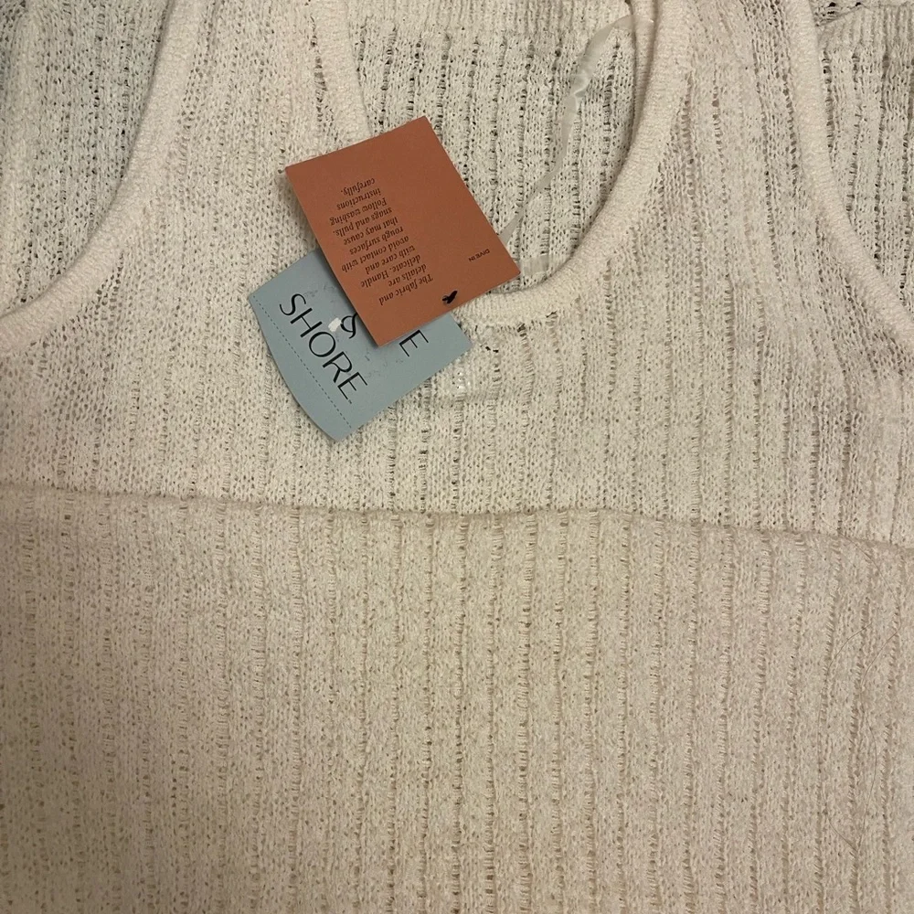 Shade & Shore White Knit Dress - Picture 6 of 9